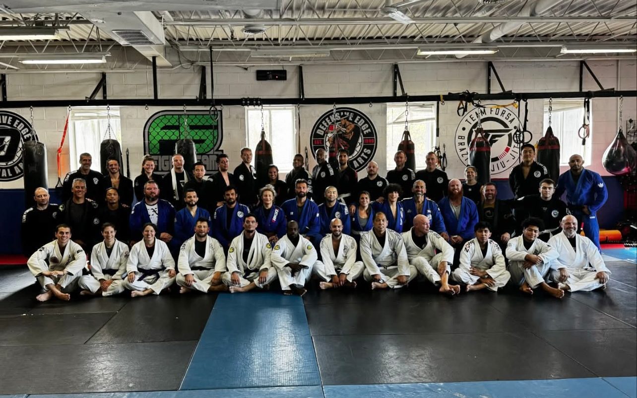 The Jiu-Jitsu team under the Team Forsa banners