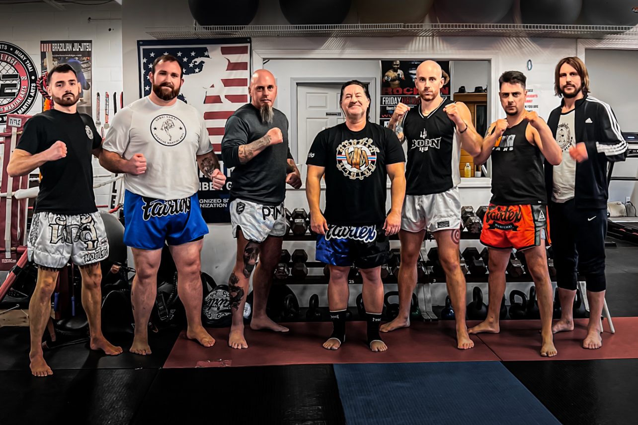 Defensive Edge coaches and experienced members: Max, Chris, Dave, Tony, Phil and Jerry Iacuzio